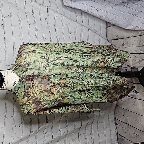 Da-Nang 3/4 Dolman Sleeve Silk Button Down Blouse NWT XS/S - Picture 1 of 8